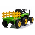 Ηλεκτροκίνητο Παιδικό Τρακτέρ 12V Με Trailer σε Πράσινο χρώμα 4286100